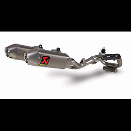 Scarico Completo fondello in titanio Akrapovic EVOLUTION con Terminale Esagonale full Titanio e DB-Killer NON Omologato HONDA CRF 450 R 112 decibel (2013)