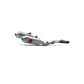 Scarico Completo AKRAPOVIC Linea Evolution TITIANIO fodero in titanio Non Omologato 112 DB doppio silenziatore per HONDA CRF 450 R (2015>)