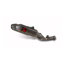 Coppia Silenziatore Akrapovic Linea Slip on TITANIO Non Omologato 112 DB per HONDA CRF 450 R (2013-2016)