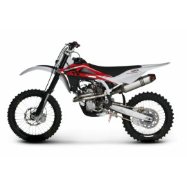 Scarico Completo Akrapovic EVOLUTION con Terminale Esagonale full Titanio e DB-Killer NON Omologato HUSQVARNA TC 250 (2009-2011)