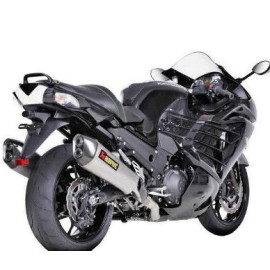 Terminale di scarico Slip-On Line (Titanium) silenziatore Omologato fodero in Titanio per KAWASAKI ZZR 1400 / ZX 14 R (2016)