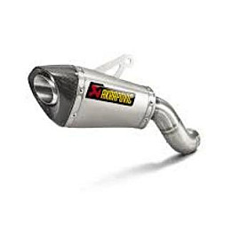 Silenziatore di scarico AKRAPOVIC Linea Slip on (TITANIO) Silenziatore non omologato fodero in titanio fondello in carbonio per KAWASAKI Z 900 (2017>) - Z 900 A2 (2018>)