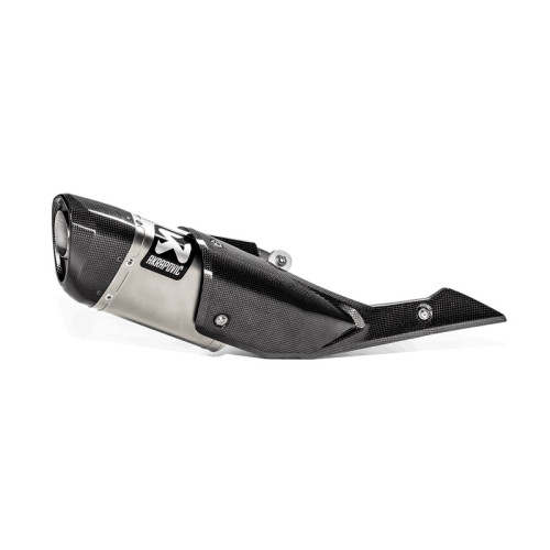 TERMINALE DI SCARICO AKRAPOVIC SLIP ON (TITANIO) CON FONDELLO IN CARBONIO OMOLOGATO SUZUKI KATANA 1000 (2019>) - GSX S 1000 (2019)