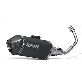 Scarico Completo AKRAPOVIC Omologato Linea Racing Nero per PIAGGIO LIBERTY 125 . 150 3V (2013-2015) - VESPA LX 1253V (2013-2015) - LX 150 3V (2013-2015) - PRIMAVERA 125 3V (2014-2015) - PRIMAVERA 150 3V (2014-2015) - SPRINT 125 3V - SPRINT 150 3V