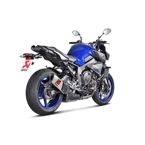 Scarico completo collettori in inox silenziatore in titanio non Omologato AKRAPOVIC Linea Racing (TITANIO) per YAMAHA MT-10/FZ-10 2016