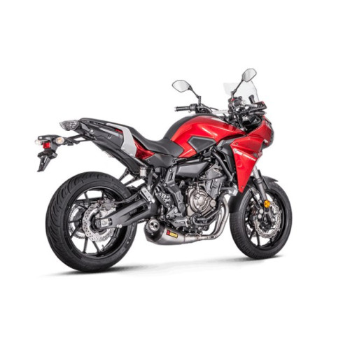 Scarico completo Racing (Inox/Titanio) collettori in inox silenziatore fodero titanio fondello in carbonio per YAMAHA TRACER 700 (2016) - XSR 700 (2016) - MT 07 / FZ7 (2017)
