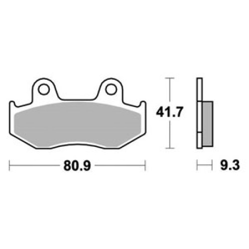 Pastiglie Freno SBS Sinterizzate (2 pezzi per 1 disco) SUZUKI AN BURGMAN 250 / 400 (1998/2002) - HONDA 125 / 150