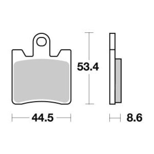 Pastiglie Freno Anteriore SBS Sinterizzate (4 pezzi per 2 dischi) SUZUKI AN BURGMAN 250 / 400 (1998/2006)