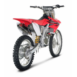 Coppia Terminale di scarico Akrapovic SPLIT-ON Ovale full Titanio con DB-Killer NON Omologato HONDA CRF 250 R (2006/2008)