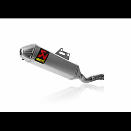 Terminale di scarico Akrapovic SPLIT-ON Ovale fodero Titanio NON Omologato 112 DB SUZUKI RMZ 450 112 decibel (2008/2016)