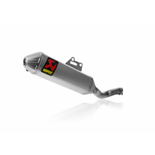 Terminale di scarico Akrapovic SPLIT-ON Ovale fodero Titanio NON Omologato 112 DB SUZUKI RMZ 450 112 decibel (2008/2016)
