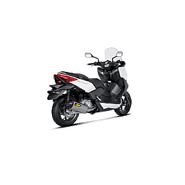 Terminale di scarico Akrapovic linea Slip-on (inox) SILENZIATORE OMOLOGATO fodero esterno inox, fondello in Carbonio per YAMAHA X-MAX250 (2007-2014) X-CITY 250 (2007-2014)