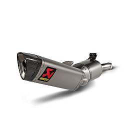 TERMINALE DI SCARICO AKRAPOVIC SLIP ON (Titanio) OMOLOGATO fodero in Titanio per BMW F900 R / XR (2020-2021)