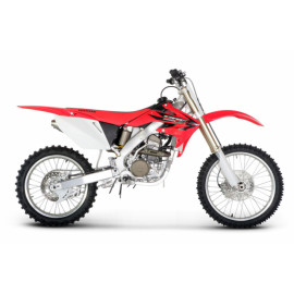 Coppia Terminale di scarico Akrapovic SPLIT-ON Ovale full Titanio con DB-Killer NON Omologato HONDA CRF 250 R (2006/2008)