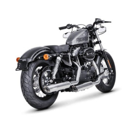 Coppia di scarico AKRAPOVIC Slip-on (CROMATO) Omologati per HARLEY DAVIDSON SPORTSTER (2014)