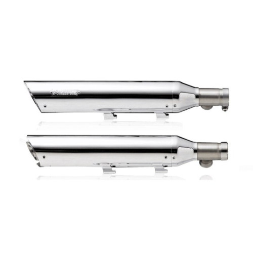 Coppia di scarico AKRAPOVIC Slip-on (CROMATO) Omologati per HARLEY DAVIDSON SPORTSTER (2014)