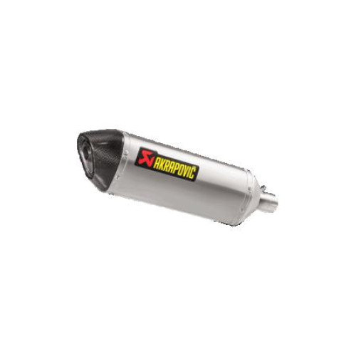 Terminale di scarico AKRAPOVIC Omologato Slip-On Line (Titanium) per Kawasaki Versys-X 300 (2017>) NINJA 250 SL (2017>) Z 250 SL (2017>)