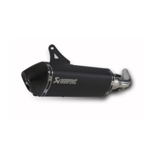Scarico completo inox AKRAPOVIC omologato nero per PIAGGIO VESPA LX 125/150 ie 3V - PRIMAVERA 125/150 ie 3V - VESPA S 125/150 ie 3V - PIAGGIO FLY 125 ie 3V - LIBERTY 125/150 3V (2013-2015)