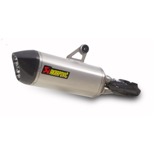 Terminale di scarico Akrapovic SPLIT-ON Esagonale Omologato fodero TITANIO per BMW R 1200 GS (2013>)