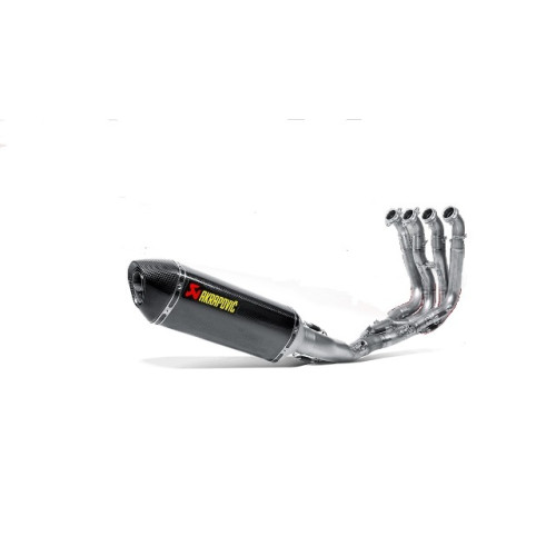 Scarico completo AKRAPOVIC collettori in TITANIO NON OMOLOGATO fodero in carbonio per BMW S1000 R (2014>)