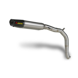 Scarico completo in titanio fodero titanio fondello carbonio Non omologato Akrapovic per TRIUMPH DAYTONA 675/675 R (2013-2014)
