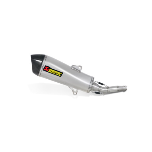 Terminale di scarico Akrapovic linea SPLIT-ON Esagonale con corpo in Titanio e fodero esterno inox, fondello in Carbonio per YAMAHA MAJESTY 400 (2007/2013) - x-Max 400 (2013-2014) - MBK EVOLIS 400 (2013-2015)