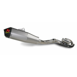 Scarico Completo Fondello in carbonio Akrapovic EVOLUTION con Terminale Esagonale full Titanio e DB-Killer NON Omologato HONDA CRF 250 R 115 decibel (2011/2013)