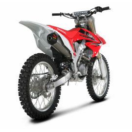 Scarico Completo Fondello in carbonio Akrapovic EVOLUTION con Terminale Esagonale full Titanio e DB-Killer NON Omologato HONDA CRF 250 R 115 decibel (2011/2013)