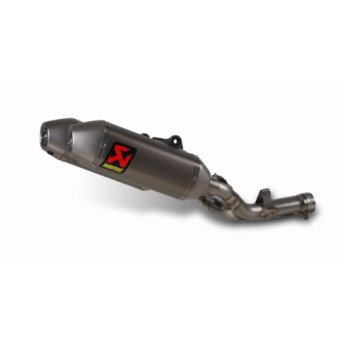 Copppia Sileniatore di scarico Akrapovic SPLIT-ON fodero Titanio con DB-Killer NON Omologato HONDA CRF 450 R 112 Decibel (2013>)