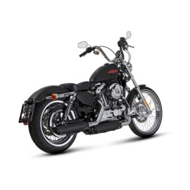 Coppia di scarico AKRAPOVIC Slip-on (BLACK) Omologati per HARLEY DAVIDSON SPORTSTER (2014)