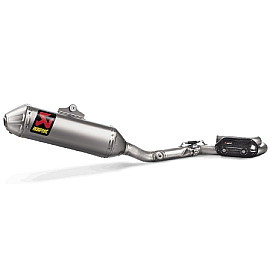 Scarico Completo Evolution (Titanio) in titanio fodero in titanio non omologato, AKRAPOVIC per KAWASAKI KX 250 F (2017>)