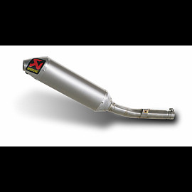 Terminale di scarico Akrapovic SPLIT-ON Ovale full Titanio con DB-Killer NON Omologato Kawasaki KX 250 F (2008)