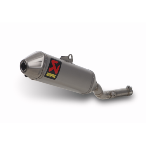 Terminale di scarico Akrapovic SPLIT-ON Ovale full Titanio con DB-Killer fondello in titanio NON Omologato Kawasaki KX 250 F 112 decibel (2009/2015)