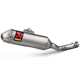 Silenziatore di scarico non omologato AKRAPOVIC Linea Slip-on (Titanio) per KAWASAKI KX 250 F (2017>)