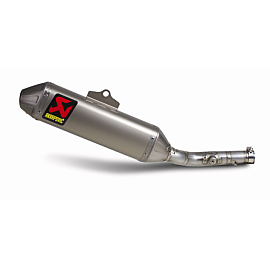 Terminale di scarico Akrapovic SPLIT-ON Ovale full Titanio con DB-Killer fondello in titanio NON Omologato Kawasaki KX 450 F 112 decibel (2009/2015)