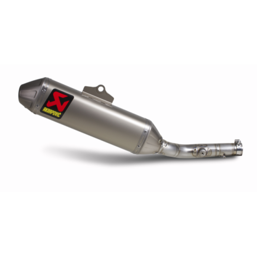 Terminale di scarico Akrapovic SPLIT-ON Ovale full Titanio con DB-Killer fondello in titanio NON Omologato Kawasaki KX 450 F 112 decibel (2009/2015)