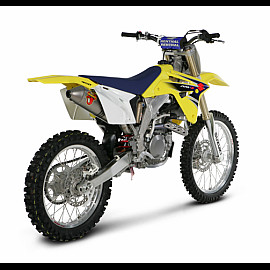 Terminale di scarico Akrapovic SPLIT-ON Ovale full Titanio con DB-Killer NON Omologato SUZUKI RMZ450 (2005/2007) FINO AD ESAURIMENTO SCORTE