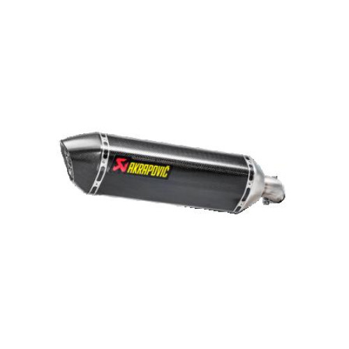 Terminale di scarico AKRAPOVIC Slip-On Line (Carbon) Omologato per Suzuki SV 650 (2017>)