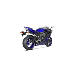 Silenziatore di scarico AKRAPOVIC Slip-on (TITIANIO) non omologato forma tromboncino 102 Decibel per YAMAHA YZF-R6