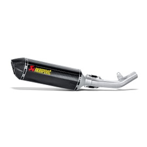 Terminale di scarico Akrapovic SPLIT-ON Esagonale CARBONIO - fondello Carbonio con DB-Killer NON Omologato KAWASAKI Z 750 / Z 750 R (2007/2012) (2007-2012>)