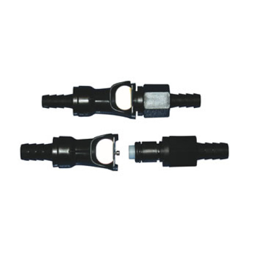 Innesto Rapido Benzina in Plastica Dritto (Diametro esterno 6.5 mm interno 4mm - Lunghezza totale 50 mm)
