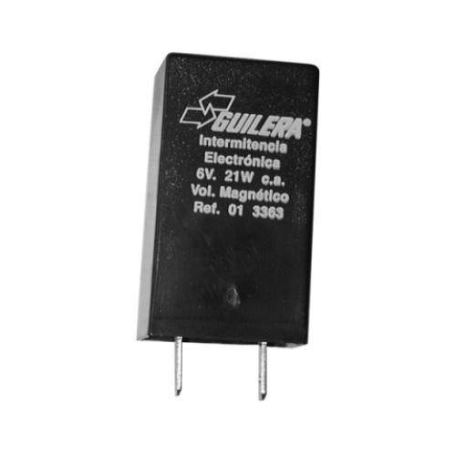Intermittenza elettonica monocanale - 6V - 21W - c.a - 2 faston medi (funzionamento simultaneo ant. e post.) per PIAGGIO VESPA PX/PE(ESTERO) - VESPA 90/SS/100 (estero) - VESPA 50 S (estero) - VESPA 125 PRIMAVERA/ET3 (estero)