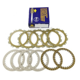 KIT DISCHI FRIZIONE GUARNITI + ACCIAIO PRIMO EQUIPAGGIAMENTO per HONDA  XL R (ND03) 350 (1984-1985)
