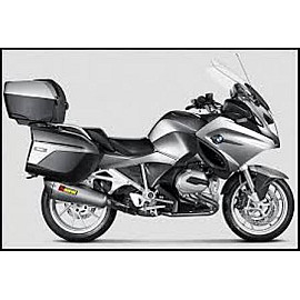 Silenziatore di scarico Omologato Linea Slip on (TITANIO) fodero in titanio fondello in carbonio per BMW R 1200 RT (2014>)