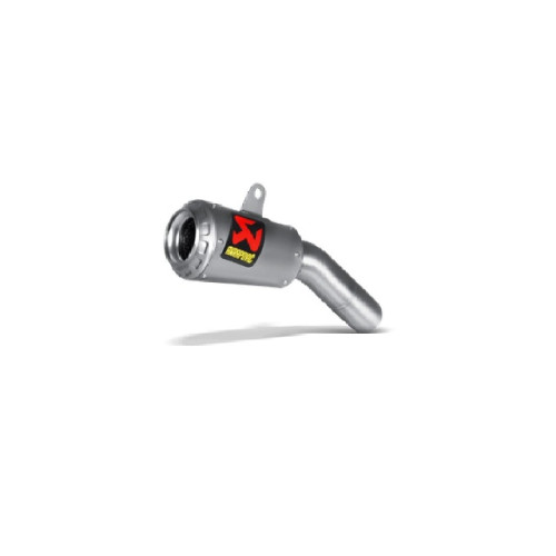 SILENZIATORE NON OMOLOGATO AKRAPOVIC FORMA TROMBONCINO  PER YAMAHA YZF-R 25 (2014) - YZF R3 (2015) - MT 03 (2016)