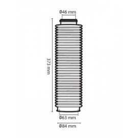 SOFFIETTI PER FORCELLE A 32 DENTI XL - DIAMETRO ø 46mm - ø 63mm - ALTEZZA 373mm - BLU