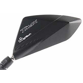 Specchietti Retrovisori LIGHTECH Omologato  Colore NERO (destro+sinistro) per YAMAHA T-MAX 530   (fissaggio a manubrio)