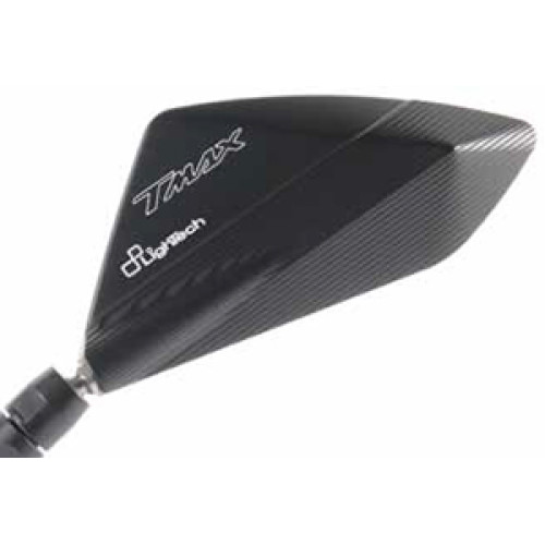 Specchietti Retrovisori LIGHTECH Omologato  Colore NERO (destro+sinistro) per YAMAHA T-MAX 530   (fissaggio a manubrio)