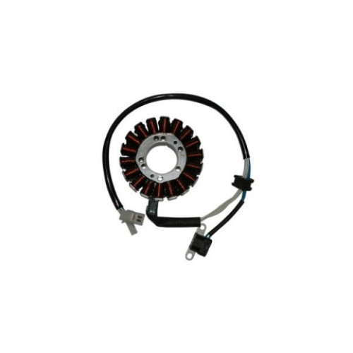 Statore trifase completo 18 poli - c/pick-up a 2 cavi - diametro est. 93 mm - int. 35 mm MOTORE YAMAHA 250 4T - per APRILIA LEONARDO 250/ST (99/01) - BENELLI VELVET 250/TOURING (99/03) - MALAGUTI MADISON S 250 (99/03) - YAMAHA MAJESTY 250 (96/98) DX (98/0