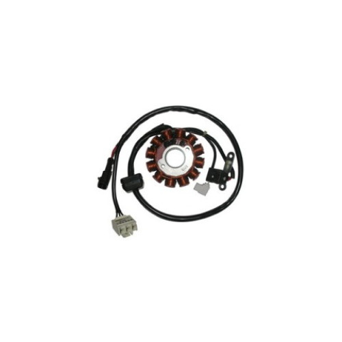 Statore completo Kokusan 150W - 12 poli - trifase diametro est. 84 - c/pick-up a 2 cavi c/connettore bianco MOTORE PIAGGIO LEADER 125 4T INIEZIONE per PIAGGIO 125 VESPA LX IE (09/13) 125 VESPA LX TOURING IE (10/13) 125 VESPA LXV IE (10/13)
